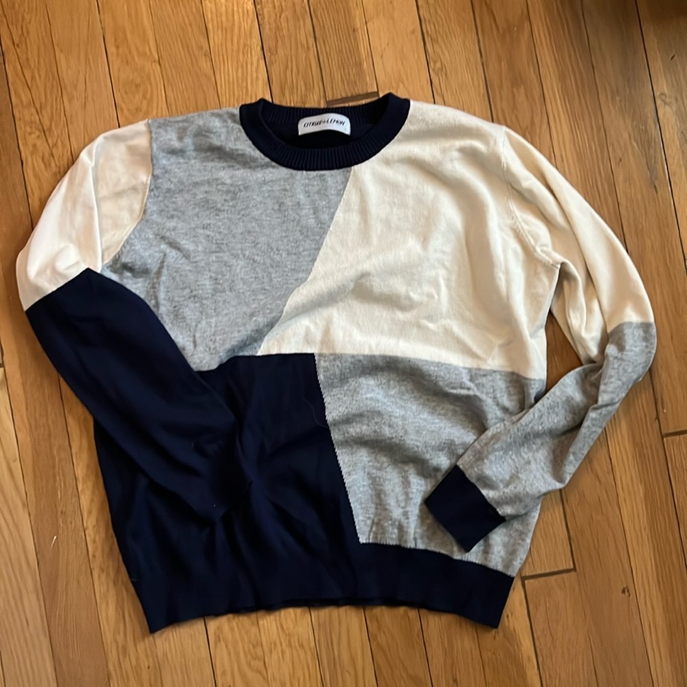 Citrus and lemon sweater - Large